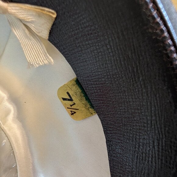 Vintage 50's Dobbs Gray Fedora with Feather - Size 7 1/4 EUC w/box - Picture 10 of 11